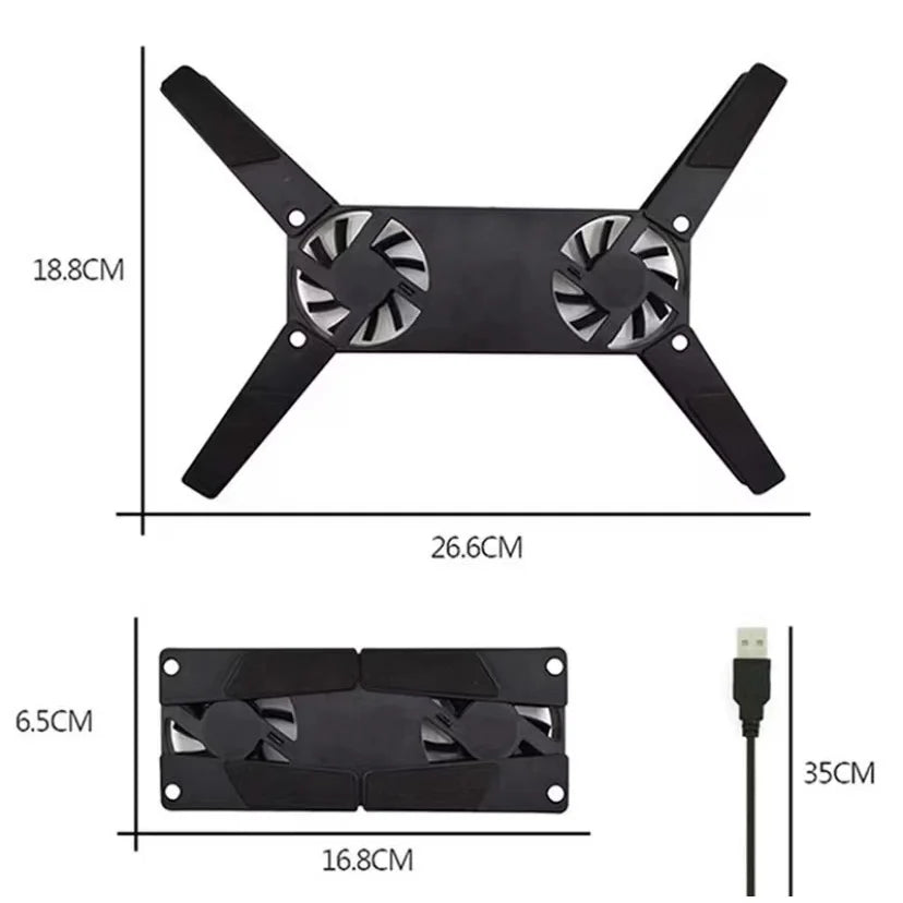 Notebook Base Support With Ventilating Cooler